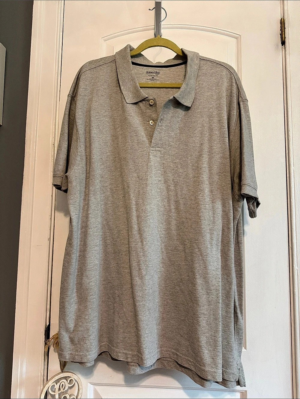 St. John's Bay Heritage Pique Polo Gray XXL Pique Polo